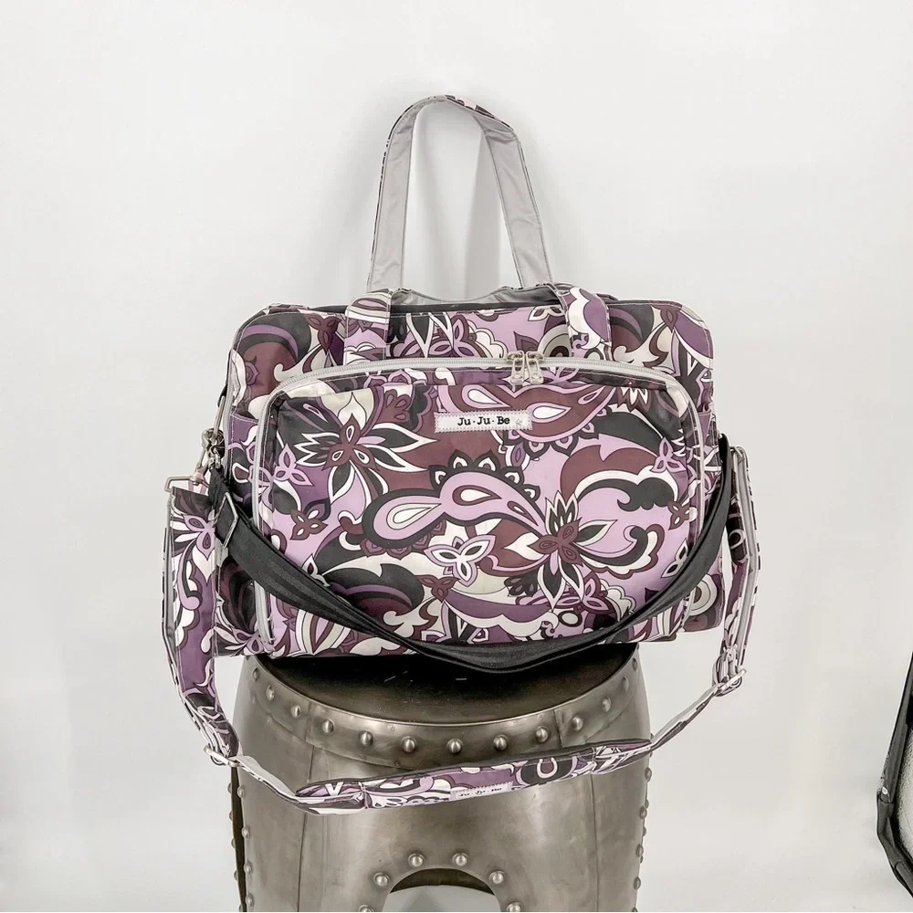 Ju Ju Be Purple Paisley Be Spicy Diaper Bag